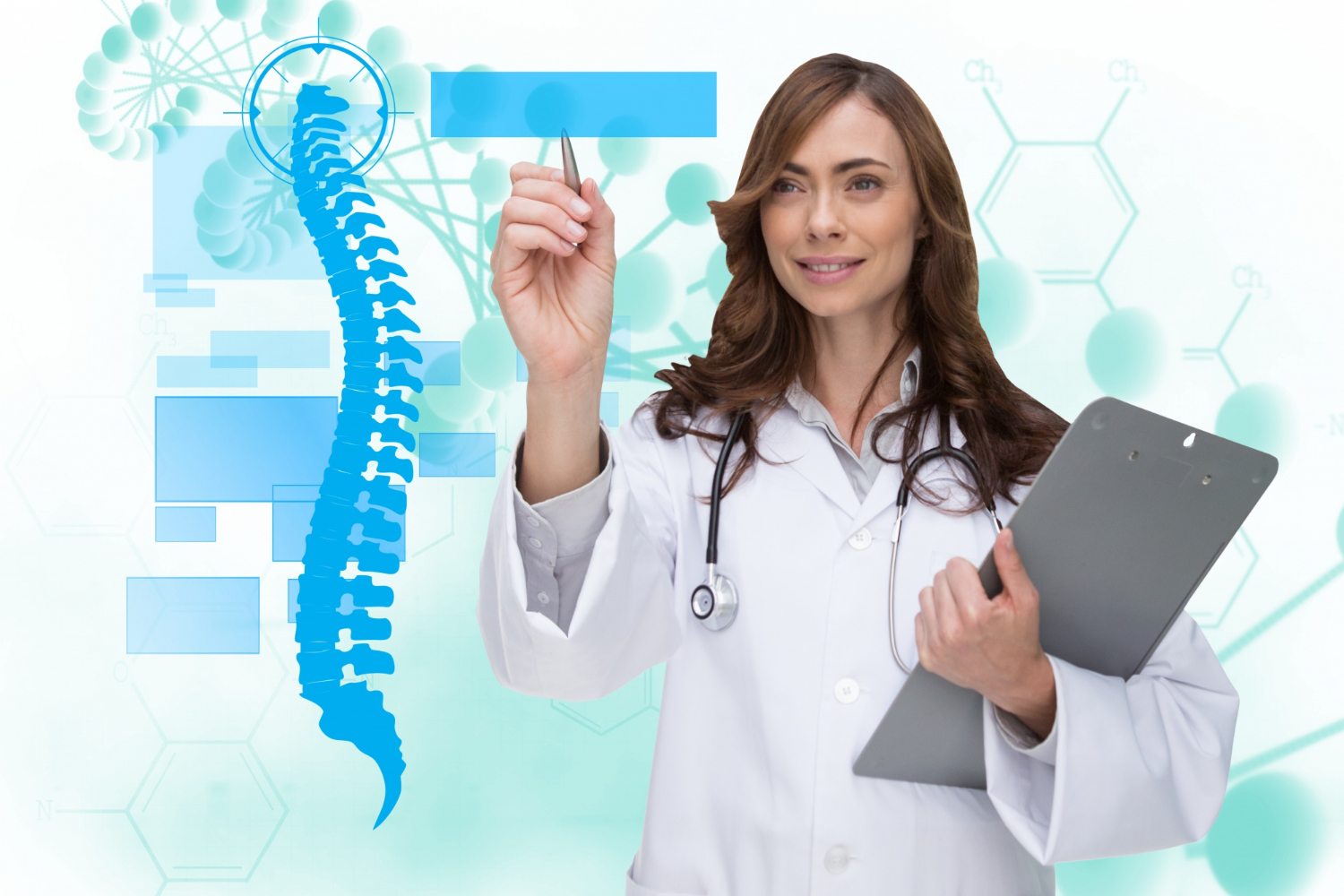 Doctor explaining spine care